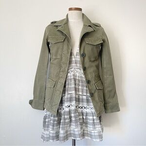 Madewell army Green military jacket size XS preowned